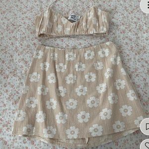 Princess Polly, beige, floral set